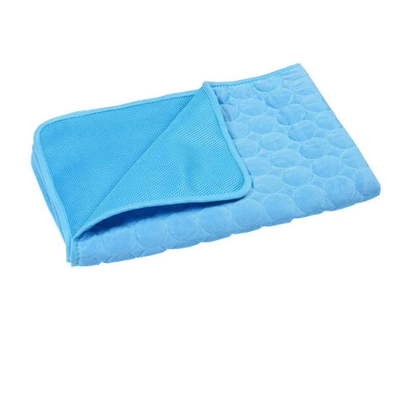 Petcomp Bleu / S 50x40 cm Tapis Rafraîchissant pour Animaux - Fraîcheur Instantanée