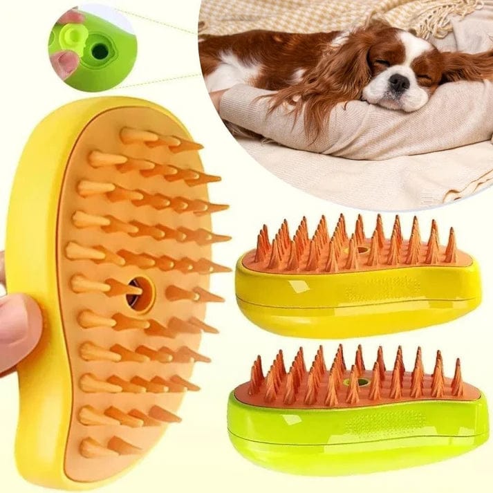 Petcomp Brosse à chat électrique avec eau Brosse Vapeur Deluxe - Soin Animaux