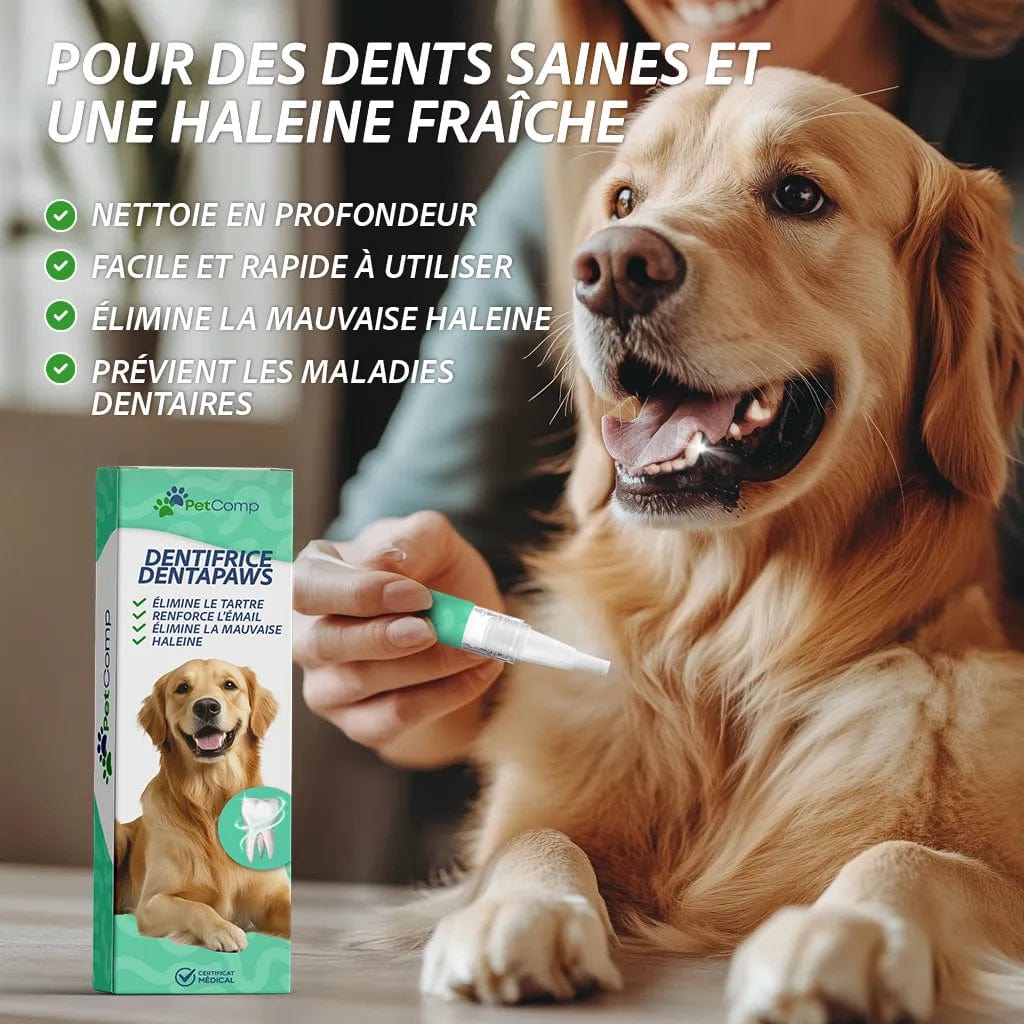 Petcomp DentaPaws - Dites adieu à la plaque dentaire et à la mauvaise haleine !