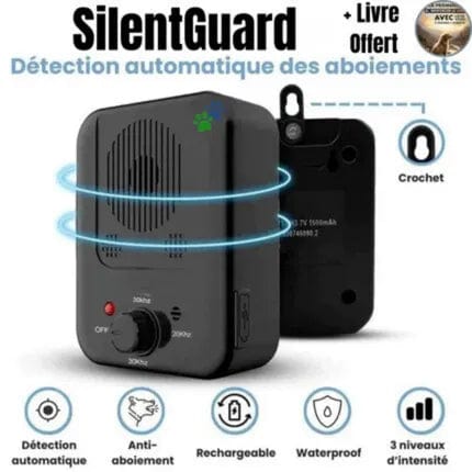 Petcomp Dispositif anti-aboiement SilentGuard