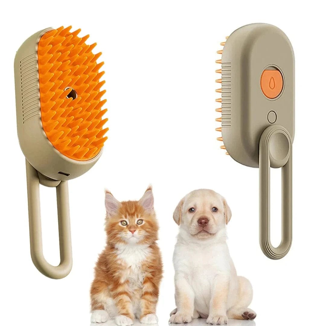 Petcomp Gris Brosse vapeur pour animaux design 2024