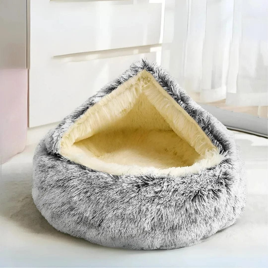 Petcomp Gris tempête / S (20"/50 cm) Cosy Cocoon - Lit pour animaux