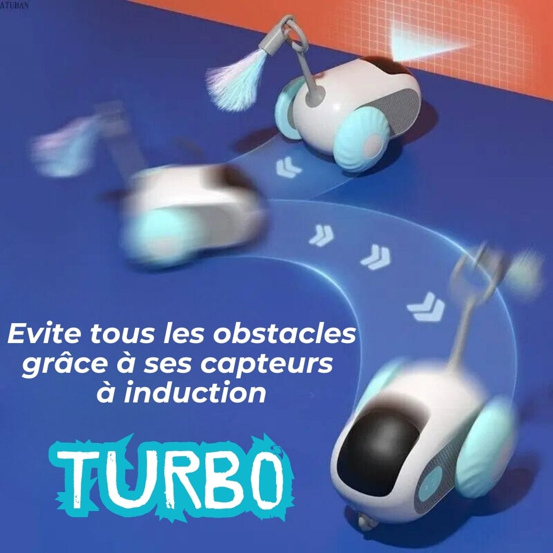 Petcomp jouet interactif TURBO - Voiture interactive pour Chat