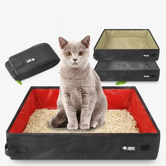 Petcomp litiere chat FOLD - Bac à Litière de Voyage pour Chat