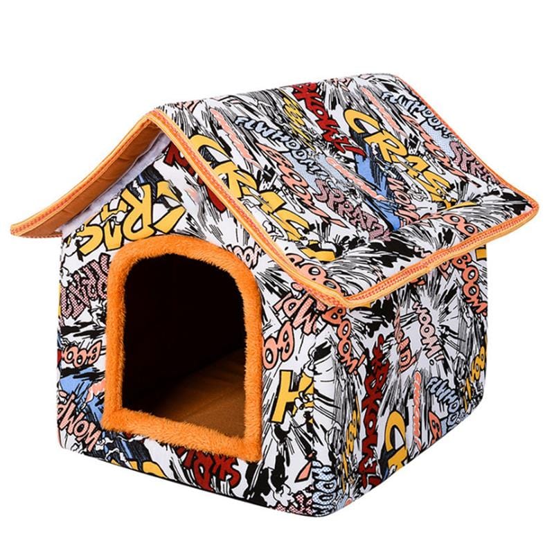 Petcomp niche chien Niche Pliable Graffiti