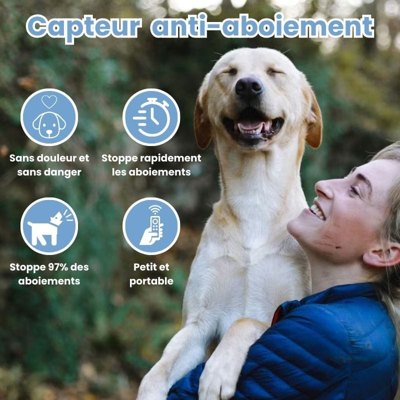 Petcomp Répulsif anti-aboiement pour chien | WoofControle™