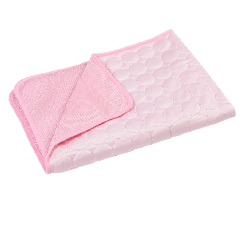 Petcomp Rose / S 50x40 cm Tapis Rafraîchissant pour Animaux - Fraîcheur Instantanée